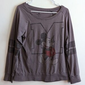 Disney Parks Mickey Mouse Woman's M Varsity shirt